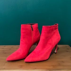 Pair of red ankle boots Design Lab Lord & Taylor